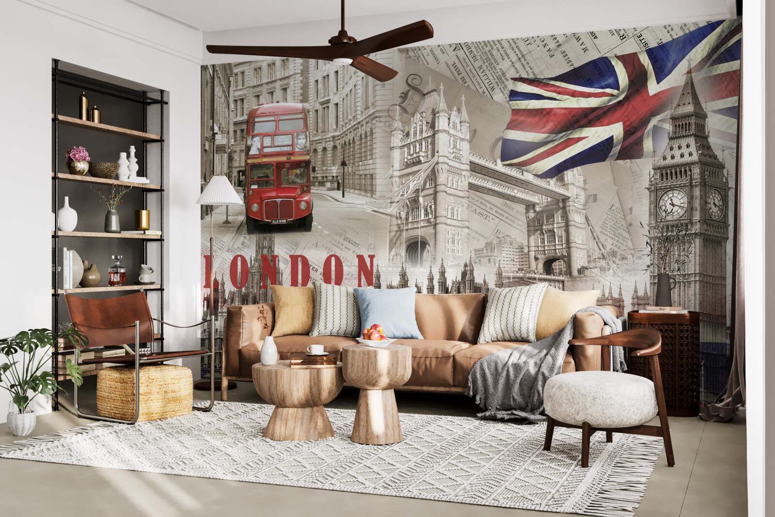 Fototapet principalele simboluri ale Londrei