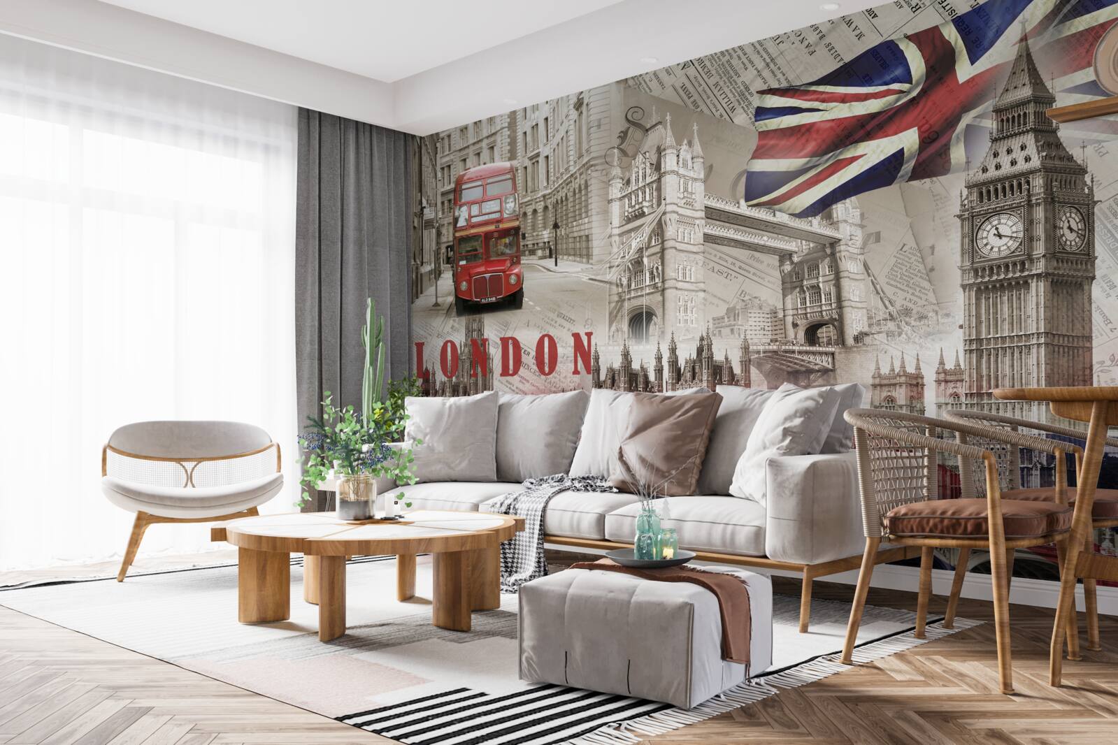 Fototapet principalele simboluri ale Londrei