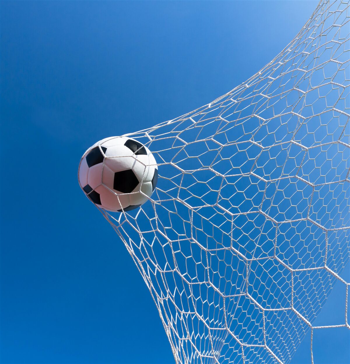 Fototapet mingea a aterizat în poartă