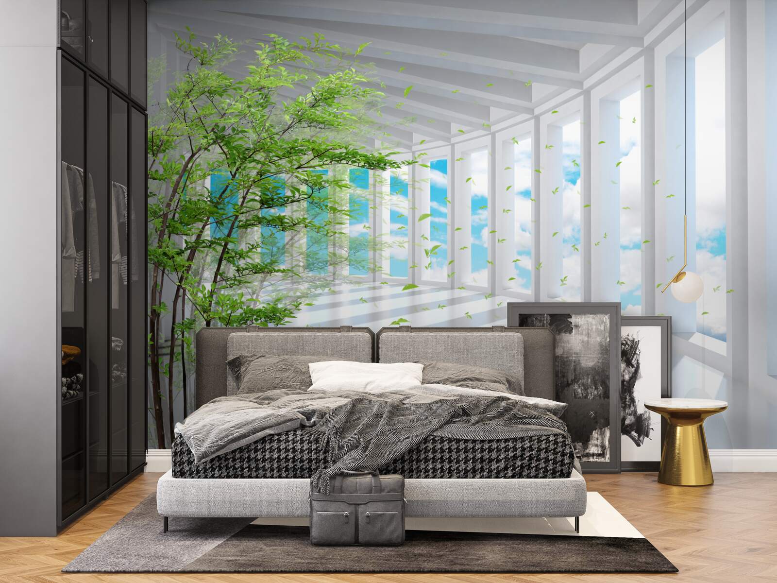 Fototapet terasă uluitoare luminată de soare