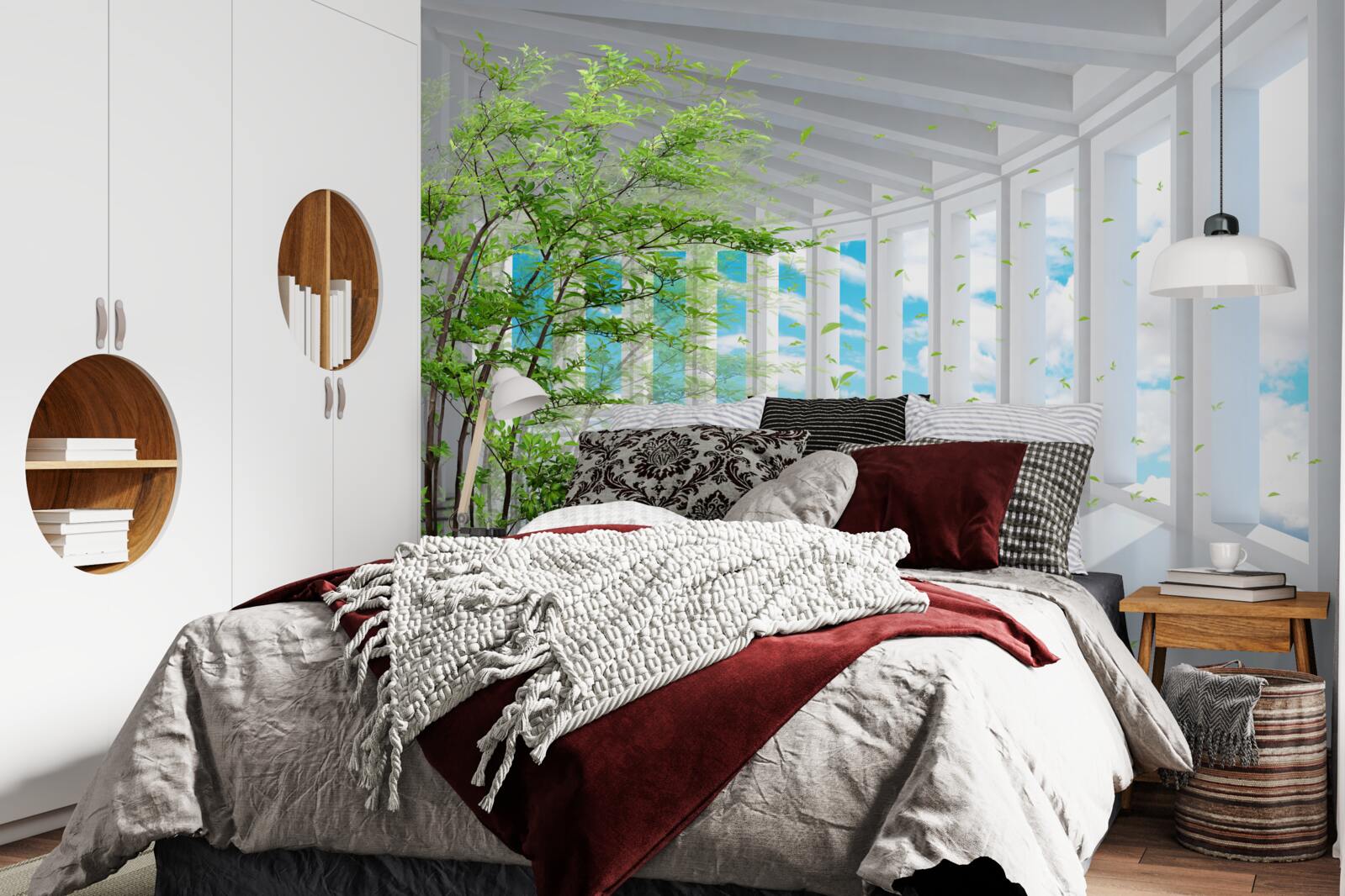 Fototapet terasă uluitoare luminată de soare