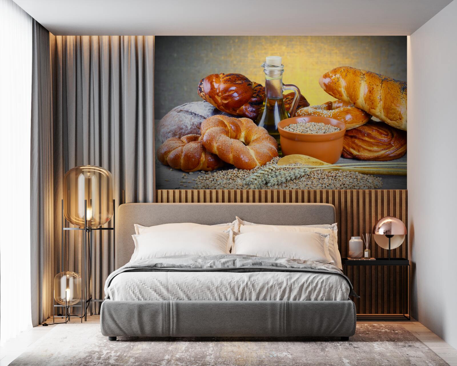 Fototapet produse de patiserie care tentează cu o aromă plăcută