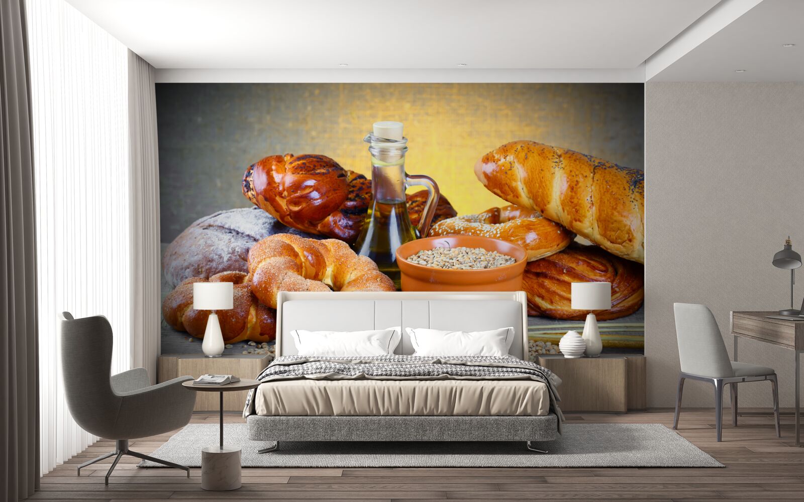 Fototapet produse de patiserie care tentează cu o aromă plăcută