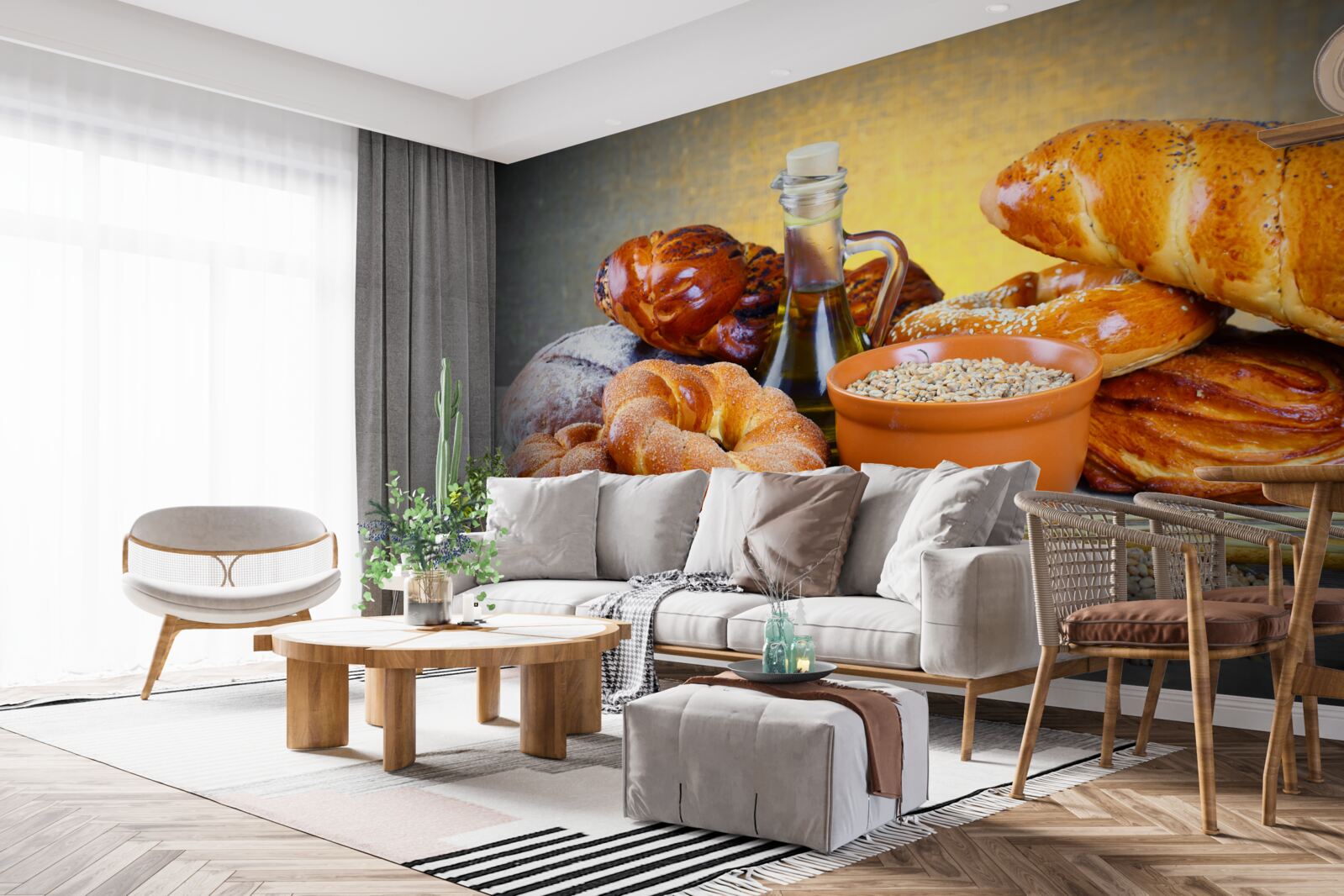 Fototapet produse de patiserie care tentează cu o aromă plăcută