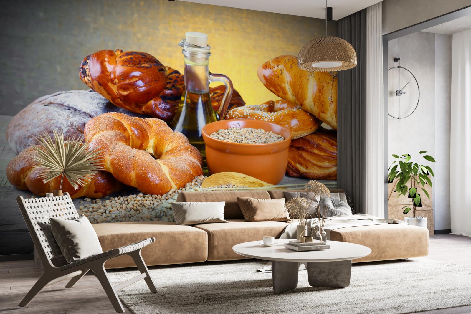 Fototapet produse de patiserie care tentează cu o aromă plăcută