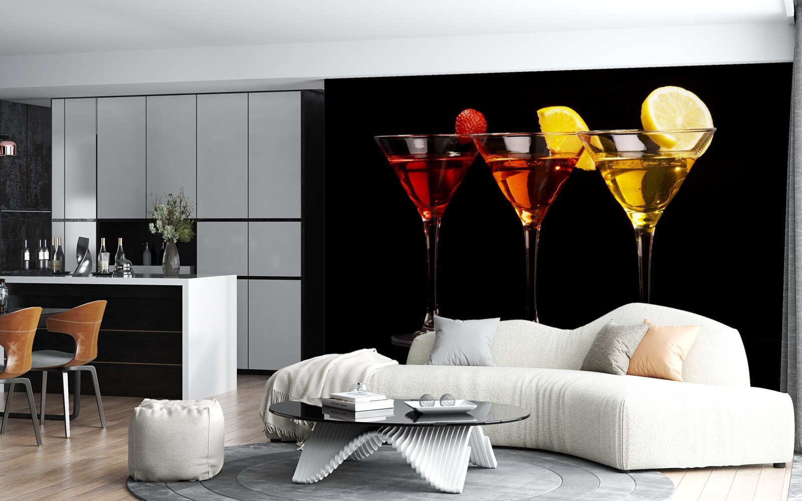 Fototapet estetica cocktailului