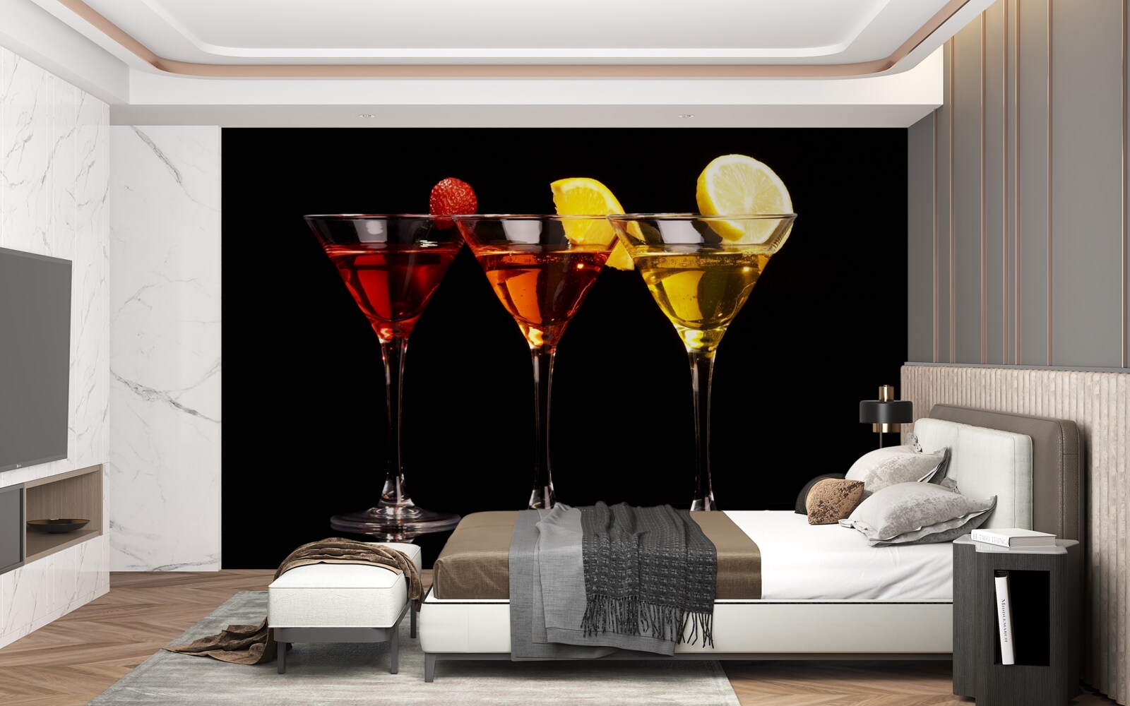 Fototapet estetica cocktailului