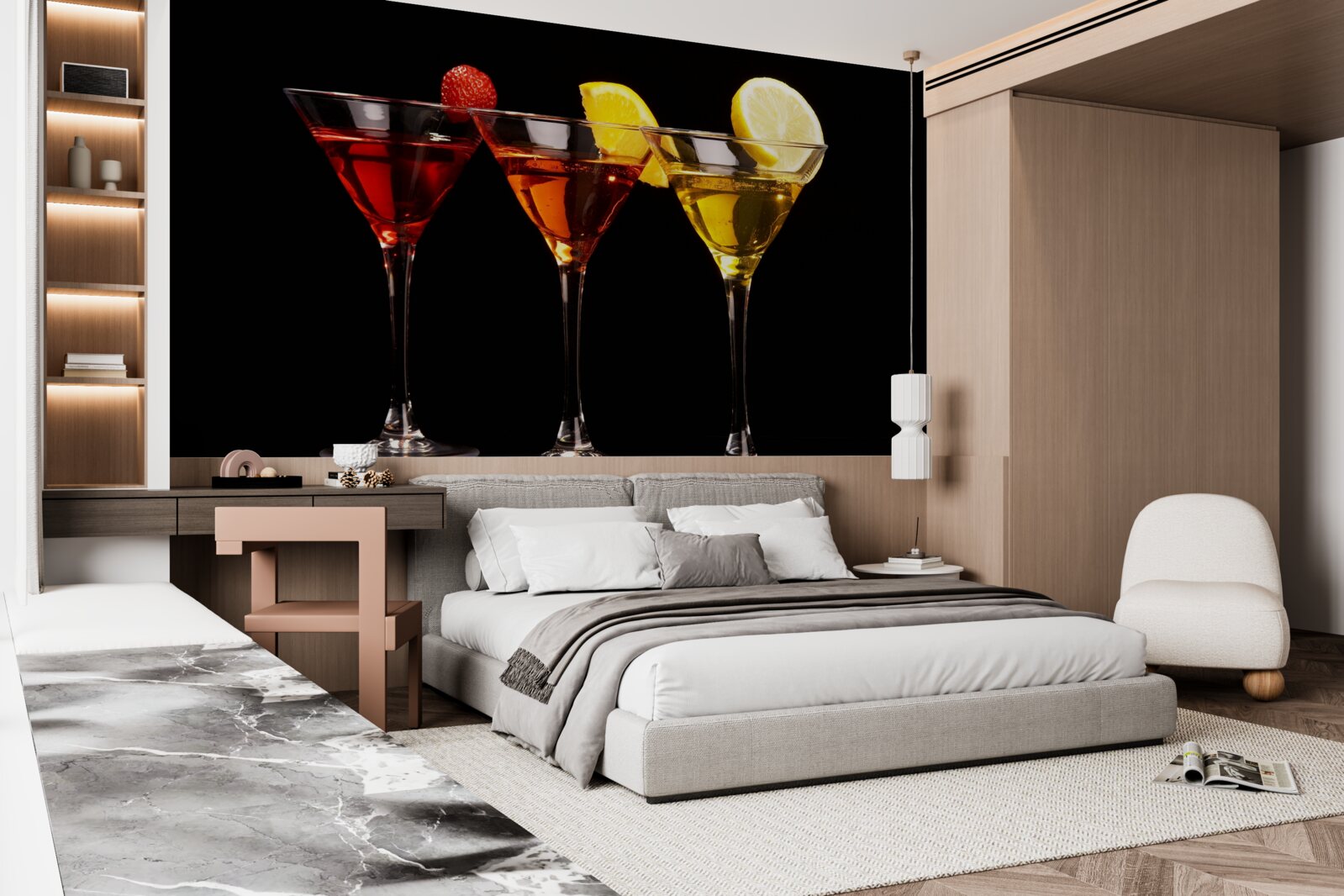 Fototapet estetica cocktailului