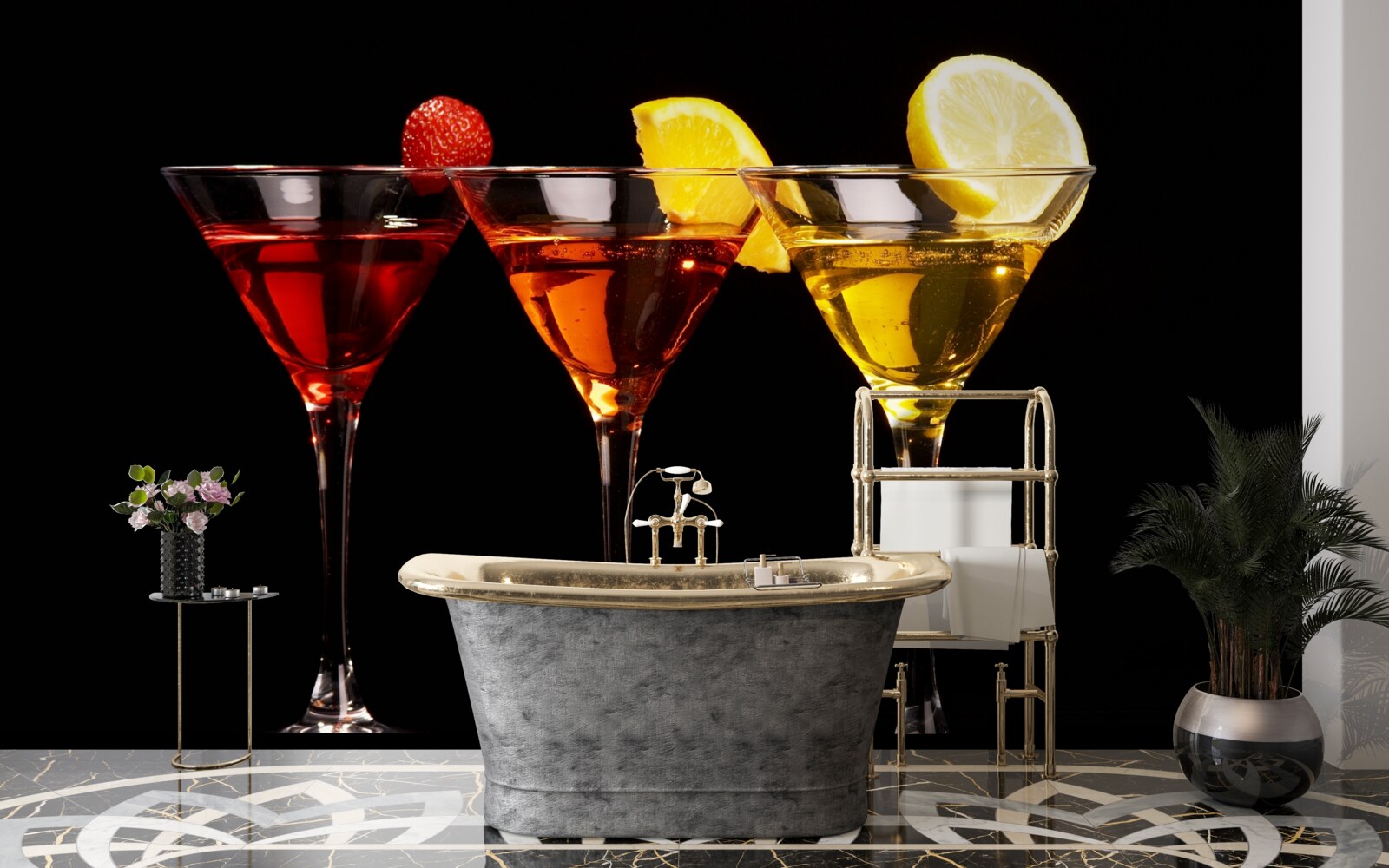 Fototapet estetica cocktailului