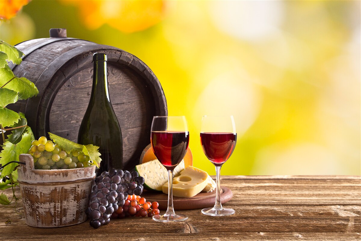 Fototapet butoi de vin