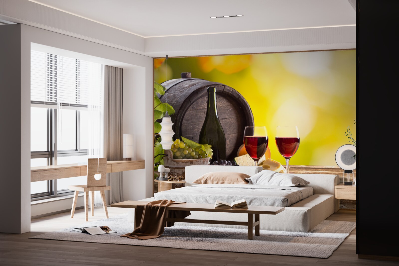 Fototapet butoi de vin