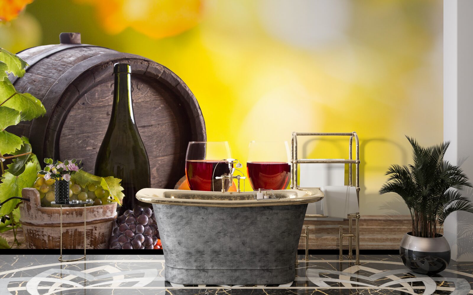 Fototapet butoi de vin