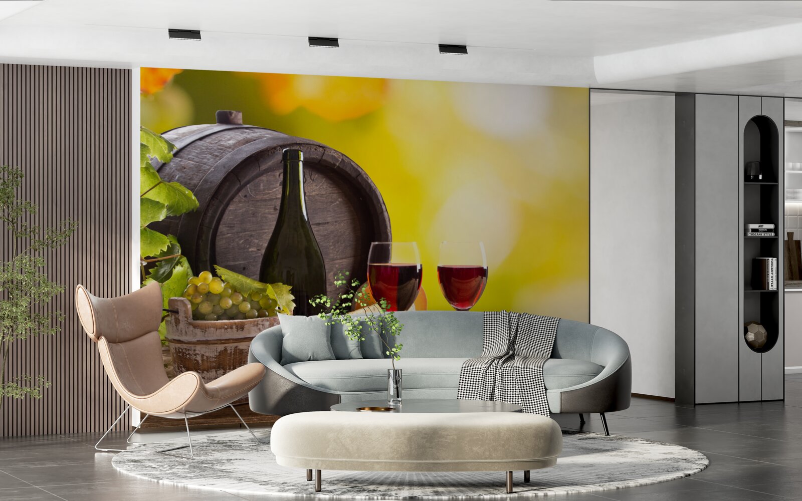 Fototapet butoi de vin