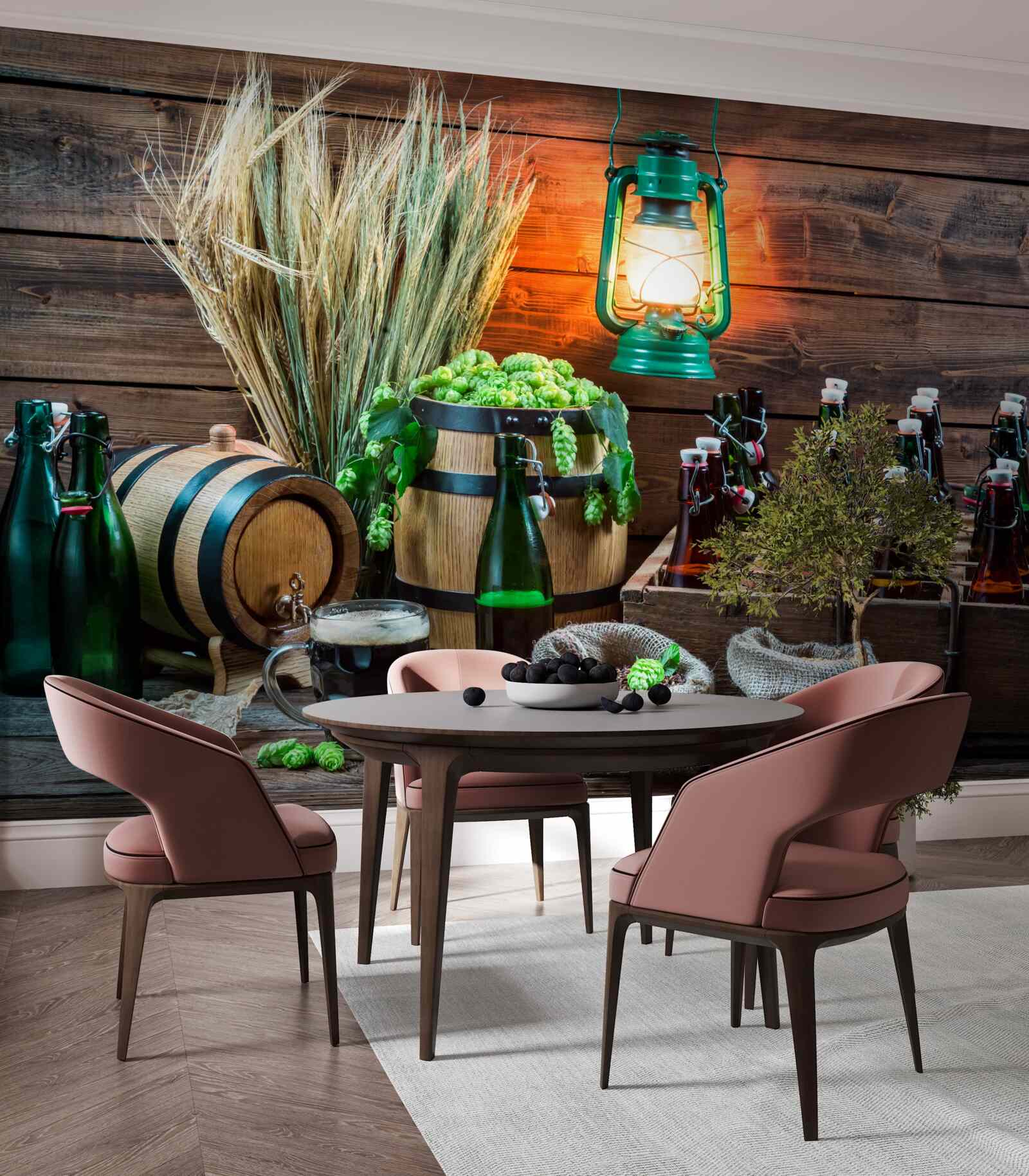 Fototapet materii prime pentru producția de bere