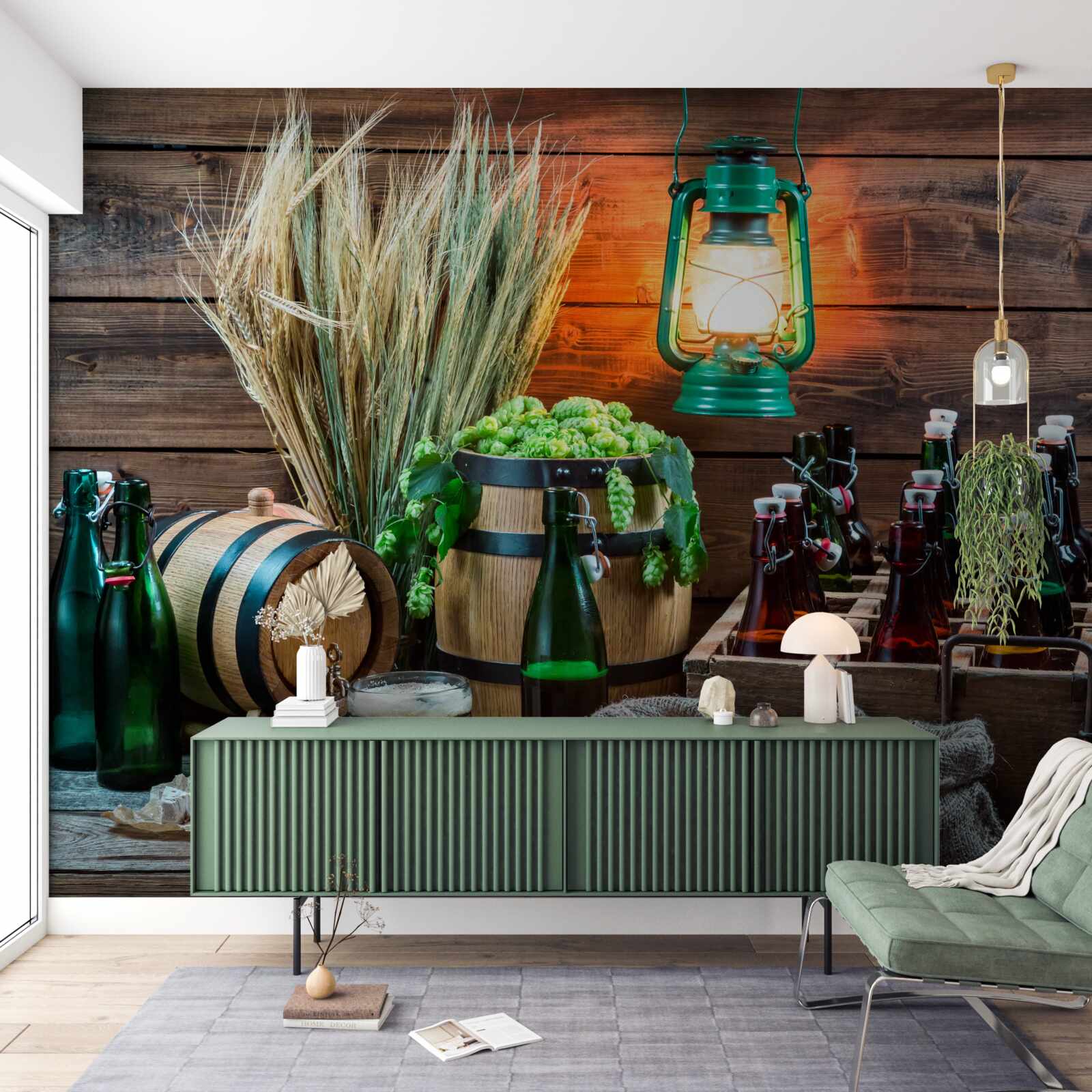 Fototapet materii prime pentru producția de bere