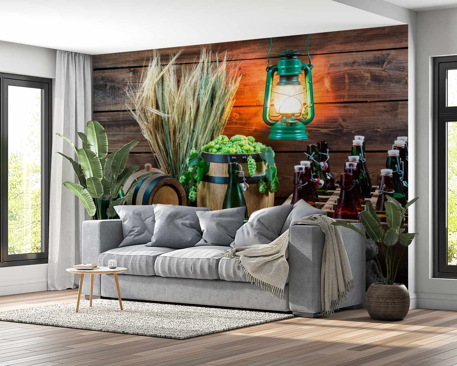 Fototapet materii prime pentru producția de bere