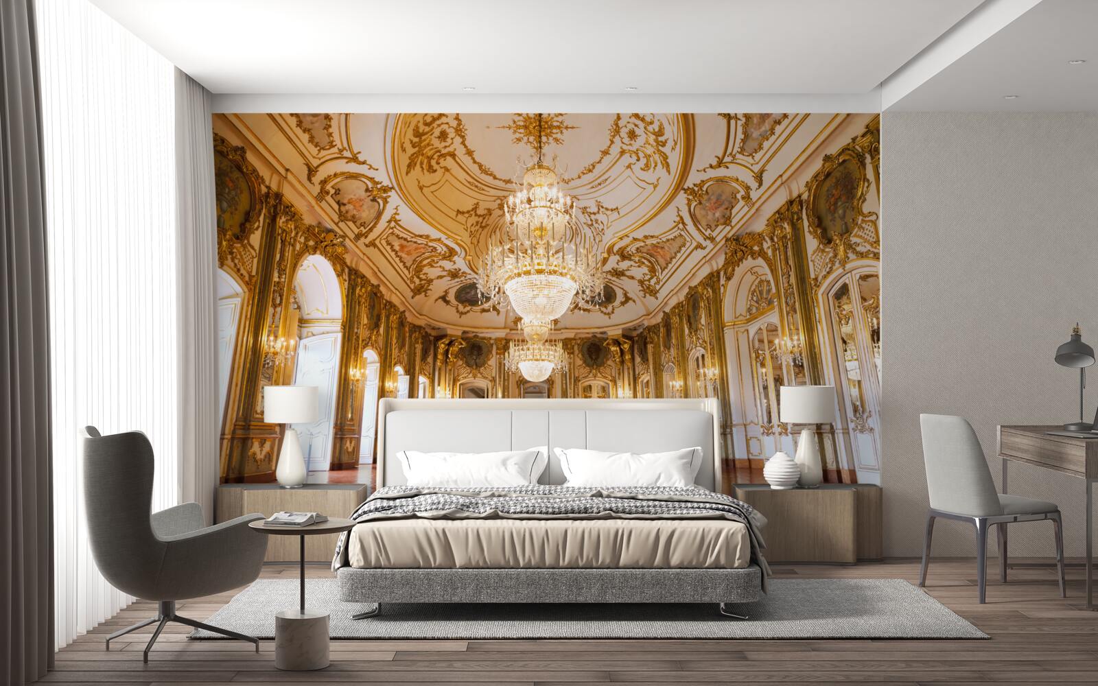 Fototapet proiectul palatului queluz