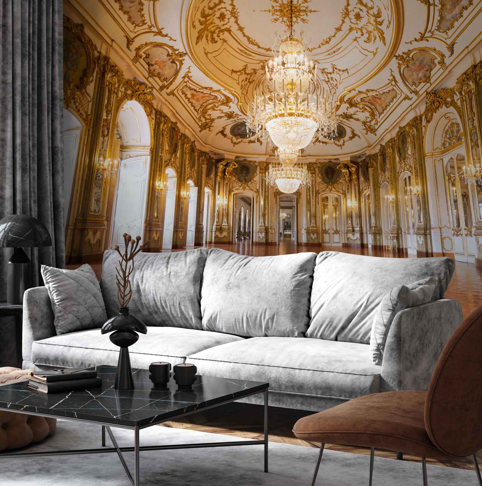 Fototapet proiectul palatului queluz