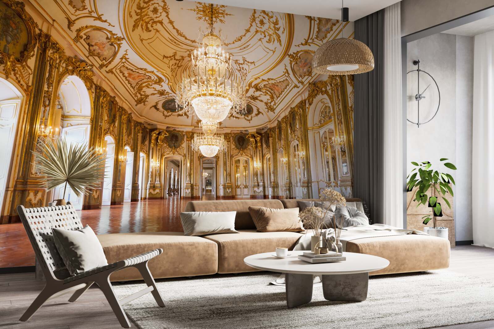 Fototapet proiectul palatului queluz