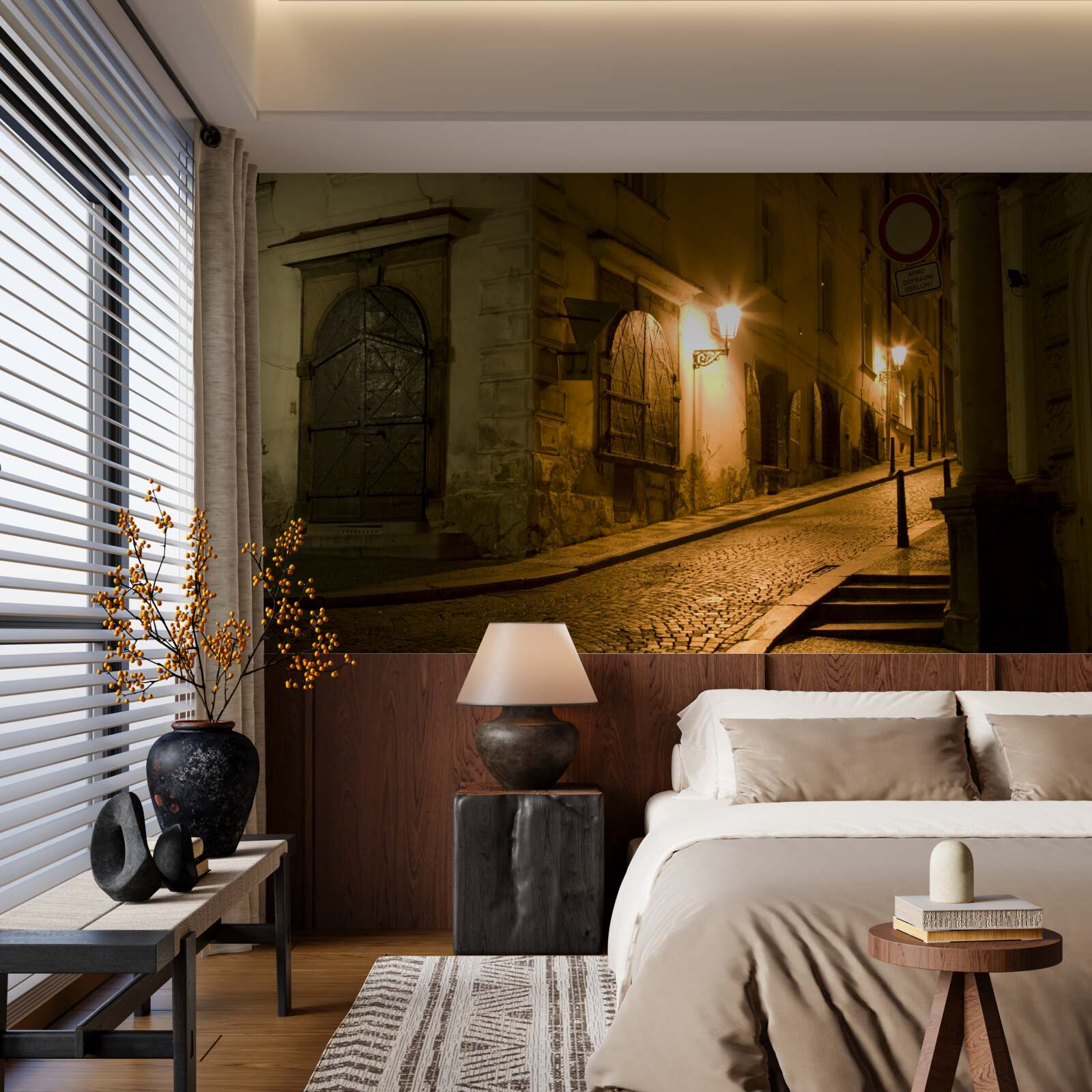 Fototapet vechiul praga sub acoperirea întunericului