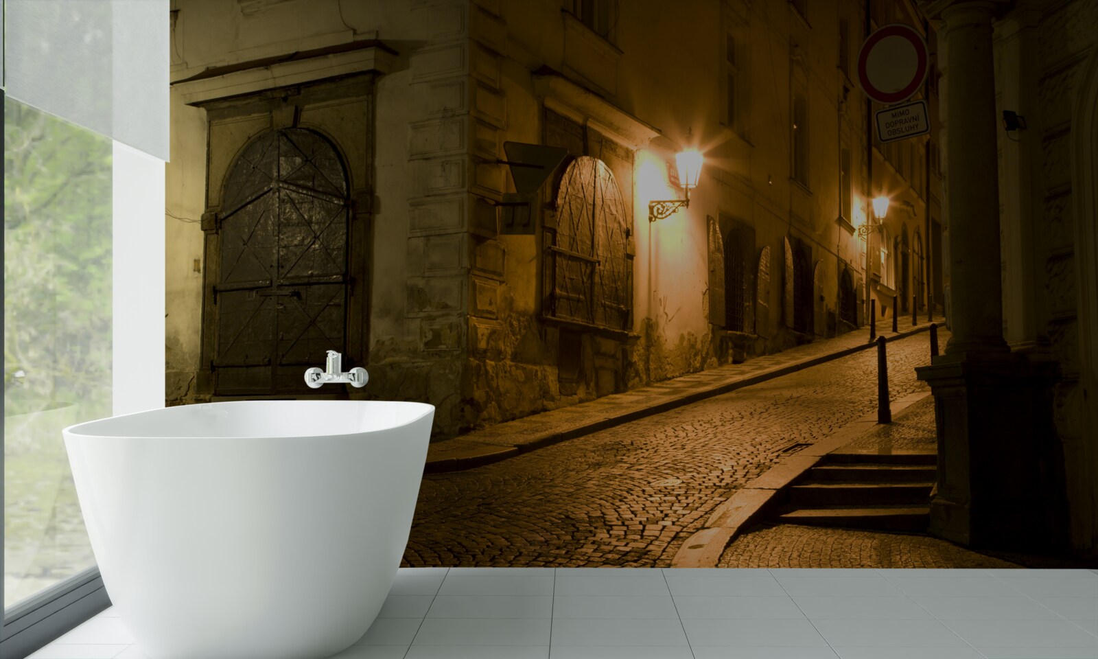 Fototapet vechiul praga sub acoperirea întunericului