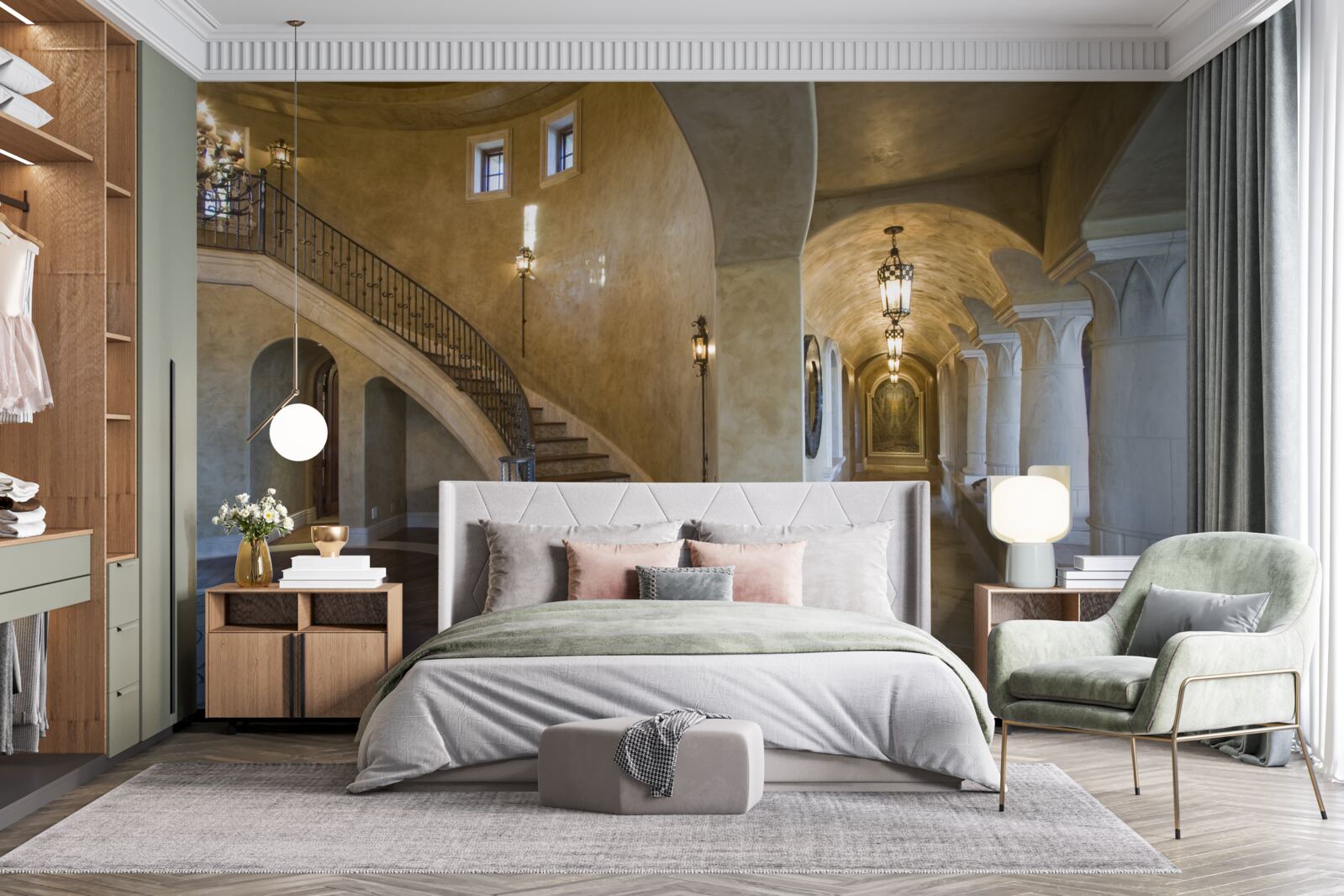 Fototapet utilizarea marmurei în designul arhitecturii rezidențiale