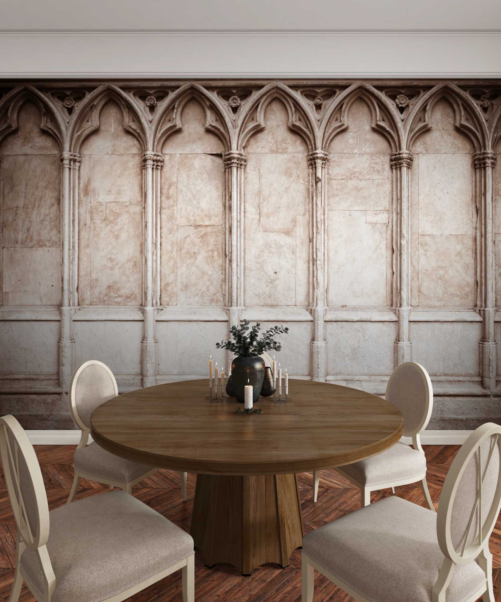 Fototapet arce de piatră în stil gotic