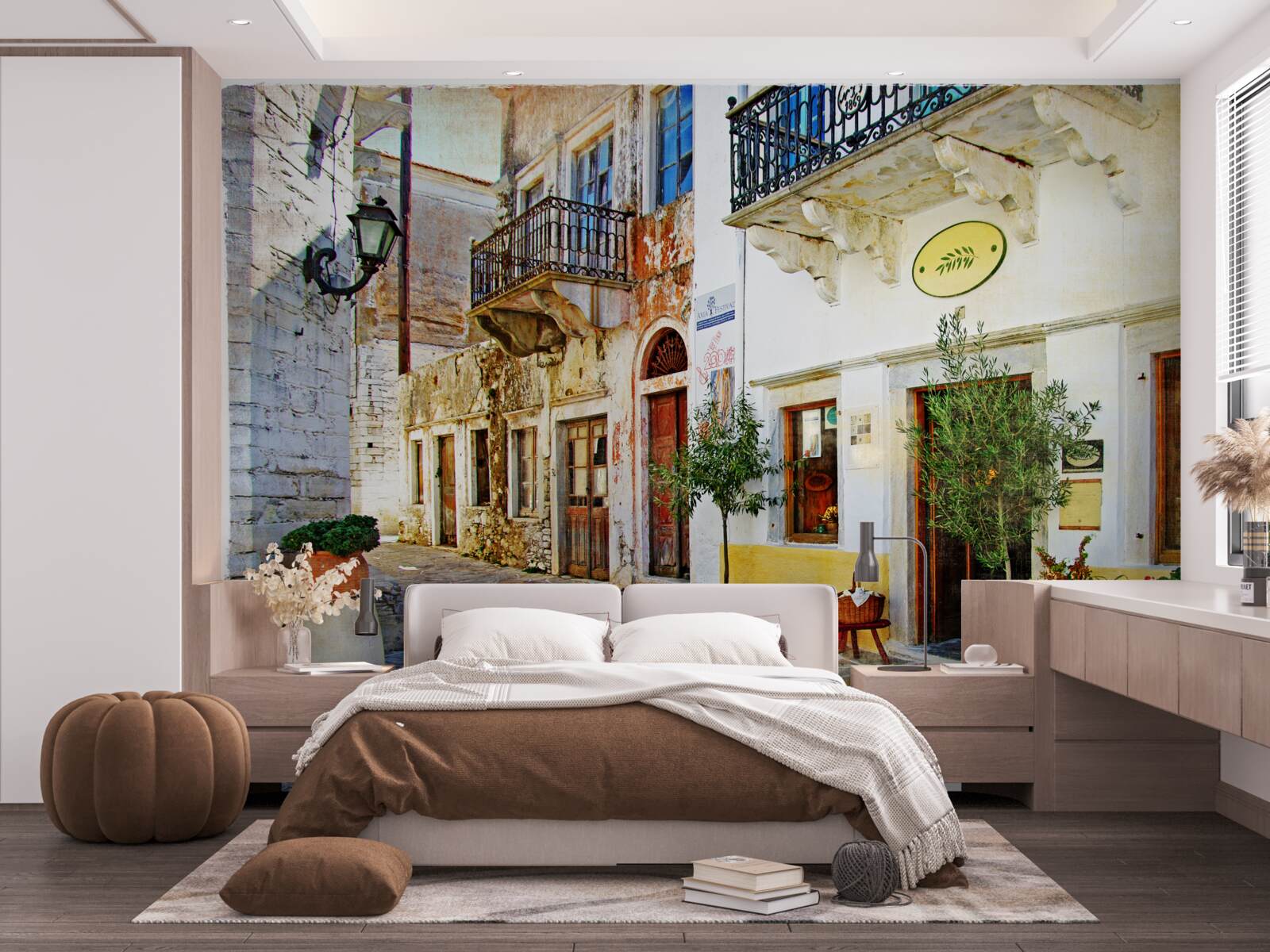 Fototapet faceți cumpărături pe vechea stradă comercială