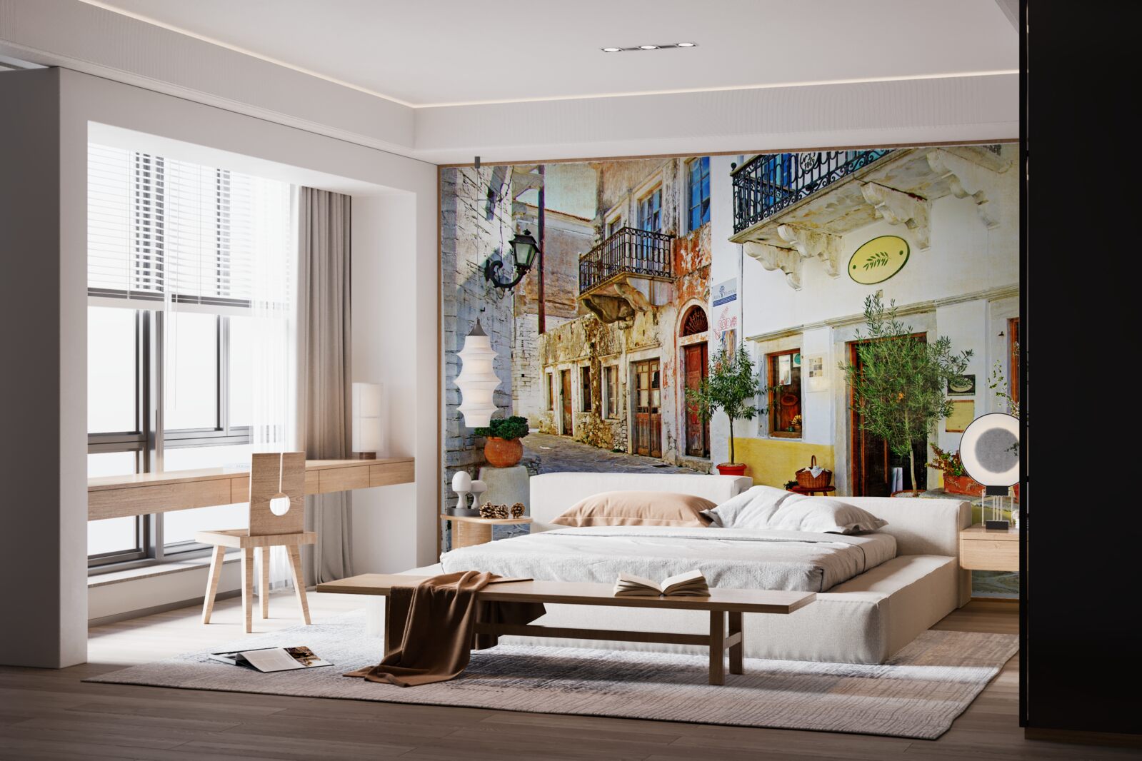 Fototapet faceți cumpărături pe vechea stradă comercială