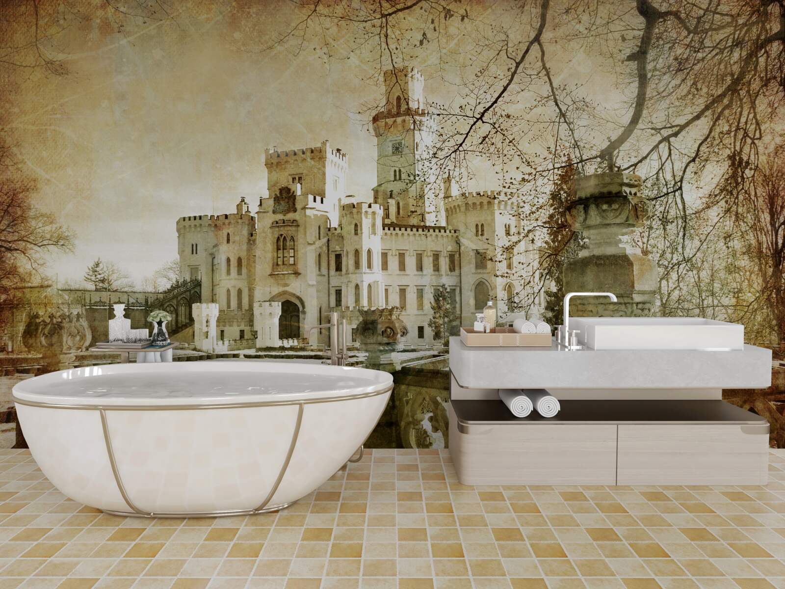 Fototapet amintirea castelului