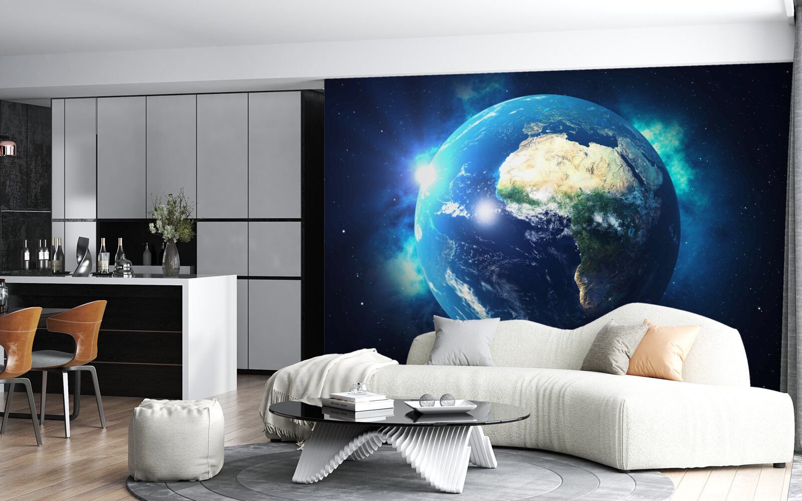 Fototapet Africa și planeta Pământ