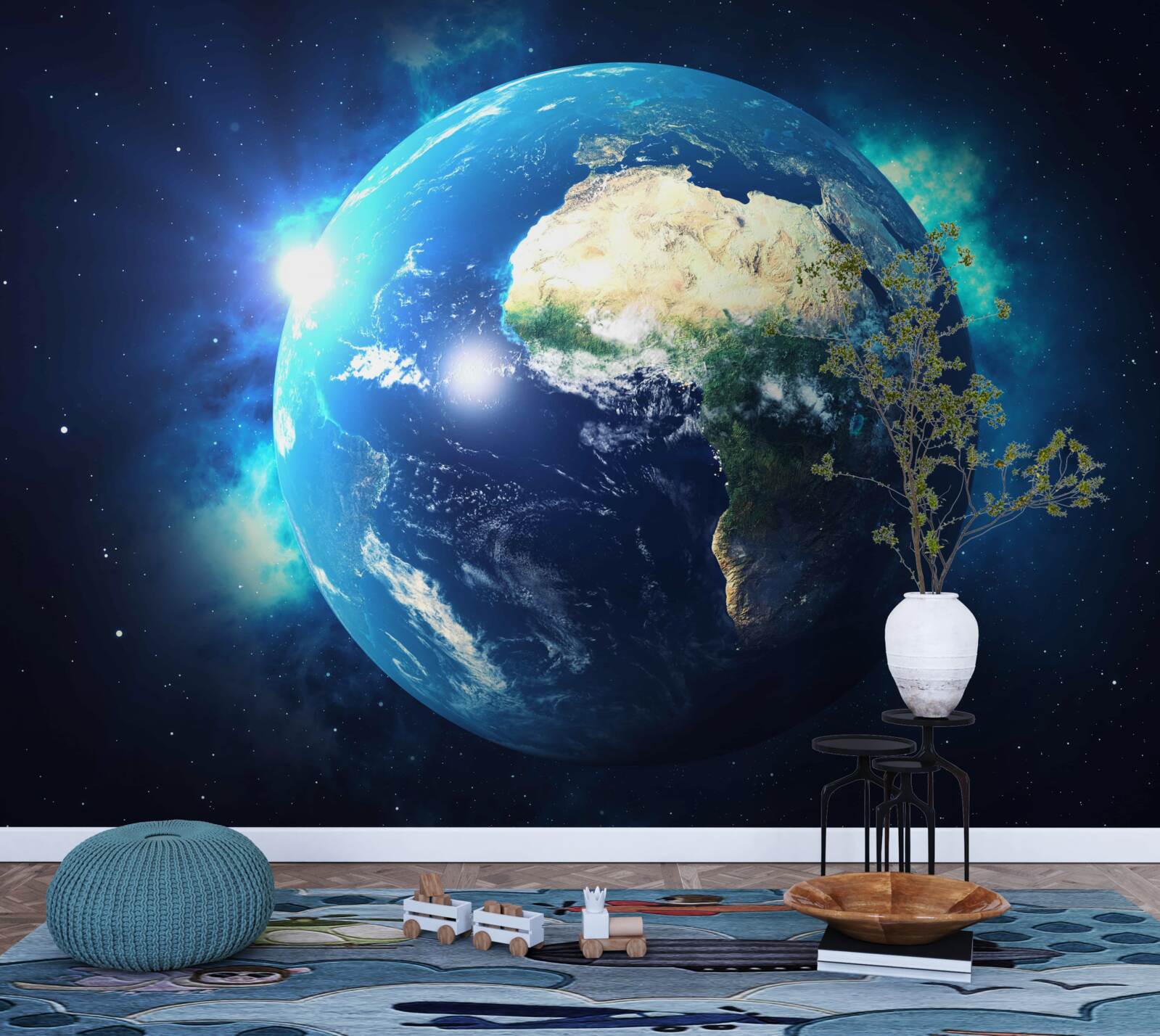 Fototapet Africa și planeta Pământ