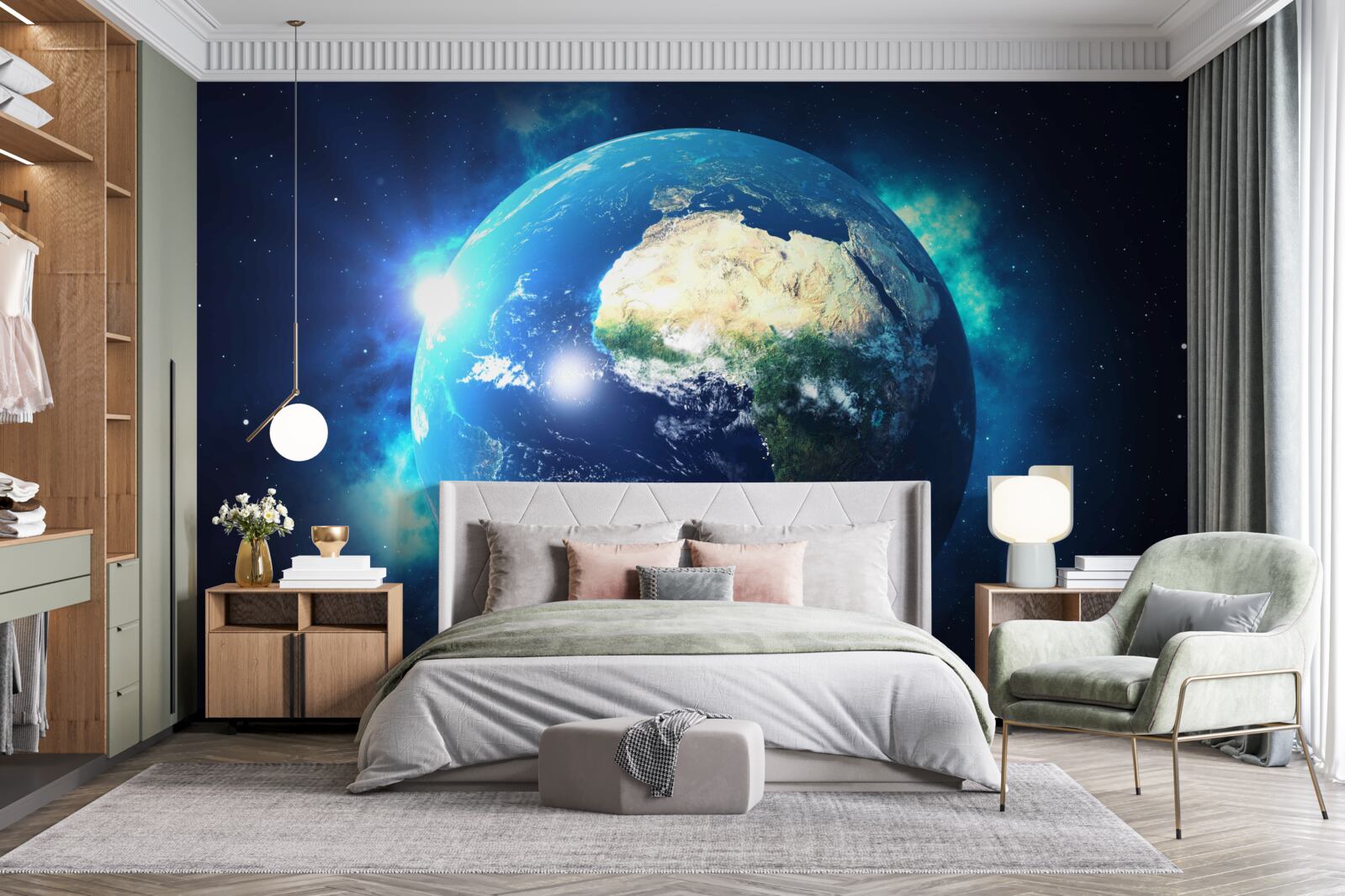 Fototapet Africa și planeta Pământ