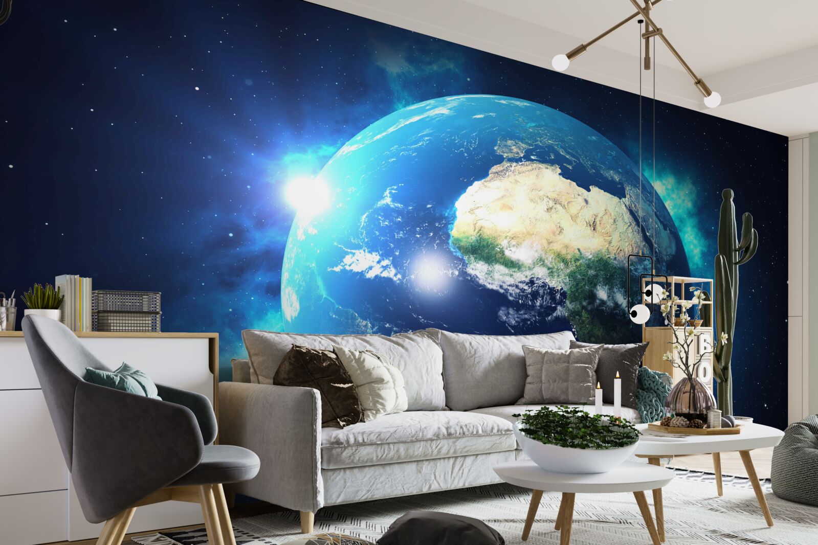 Fototapet Africa și planeta Pământ