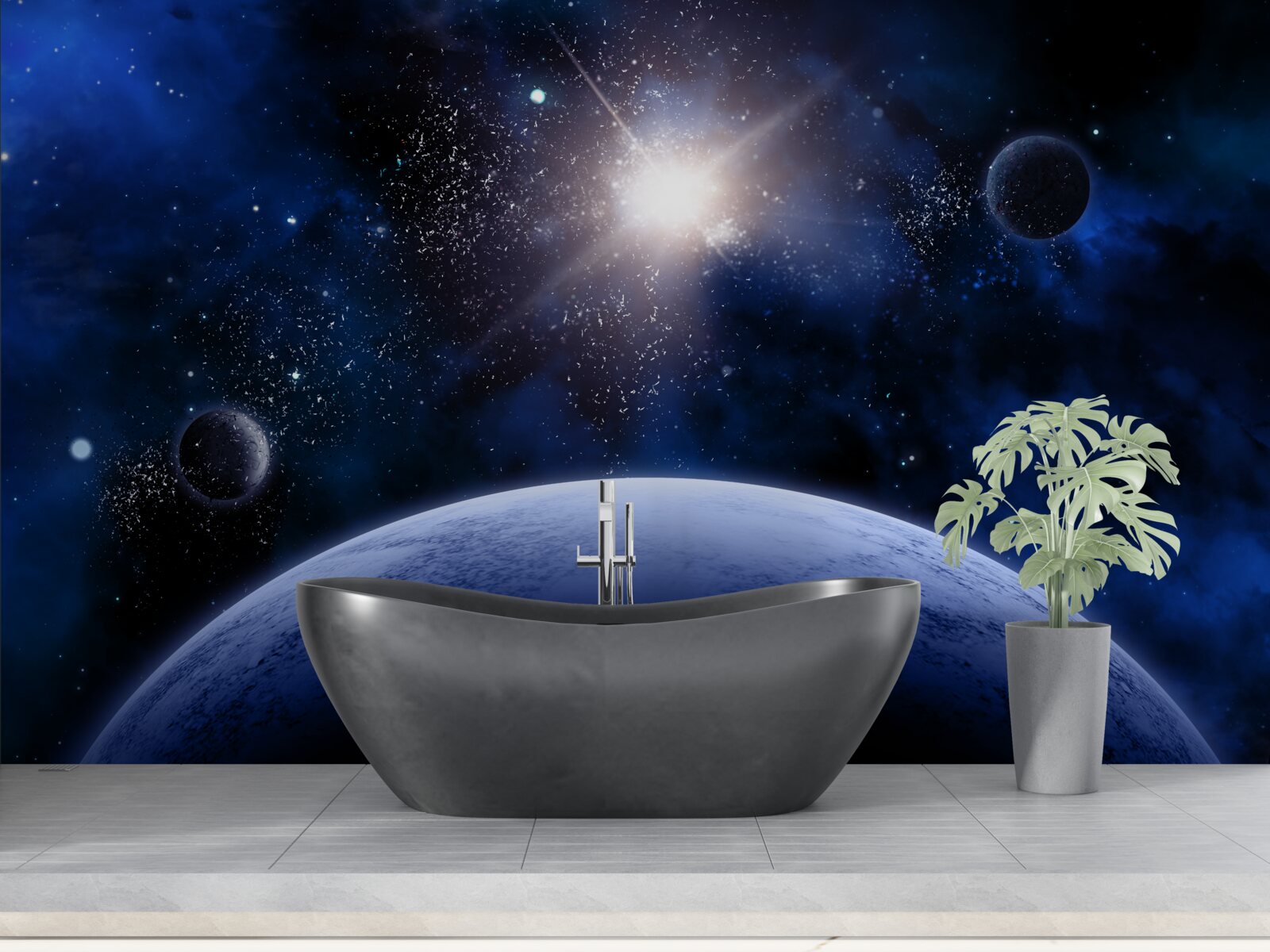 Fototapet Stea spațială strălucitoare