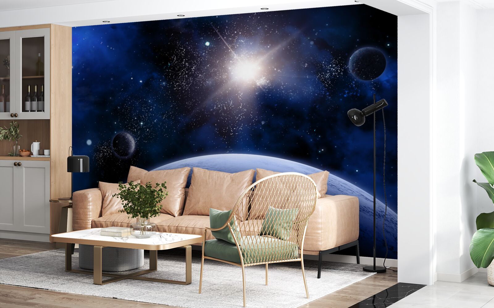 Fototapet Stea spațială strălucitoare