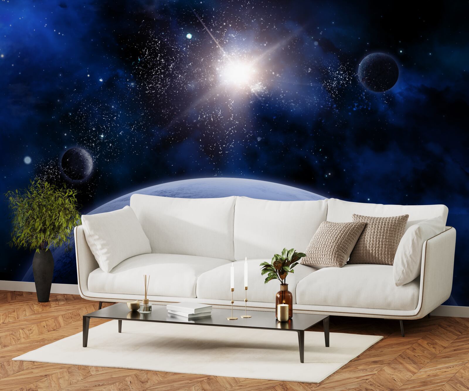 Fototapet Stea spațială strălucitoare