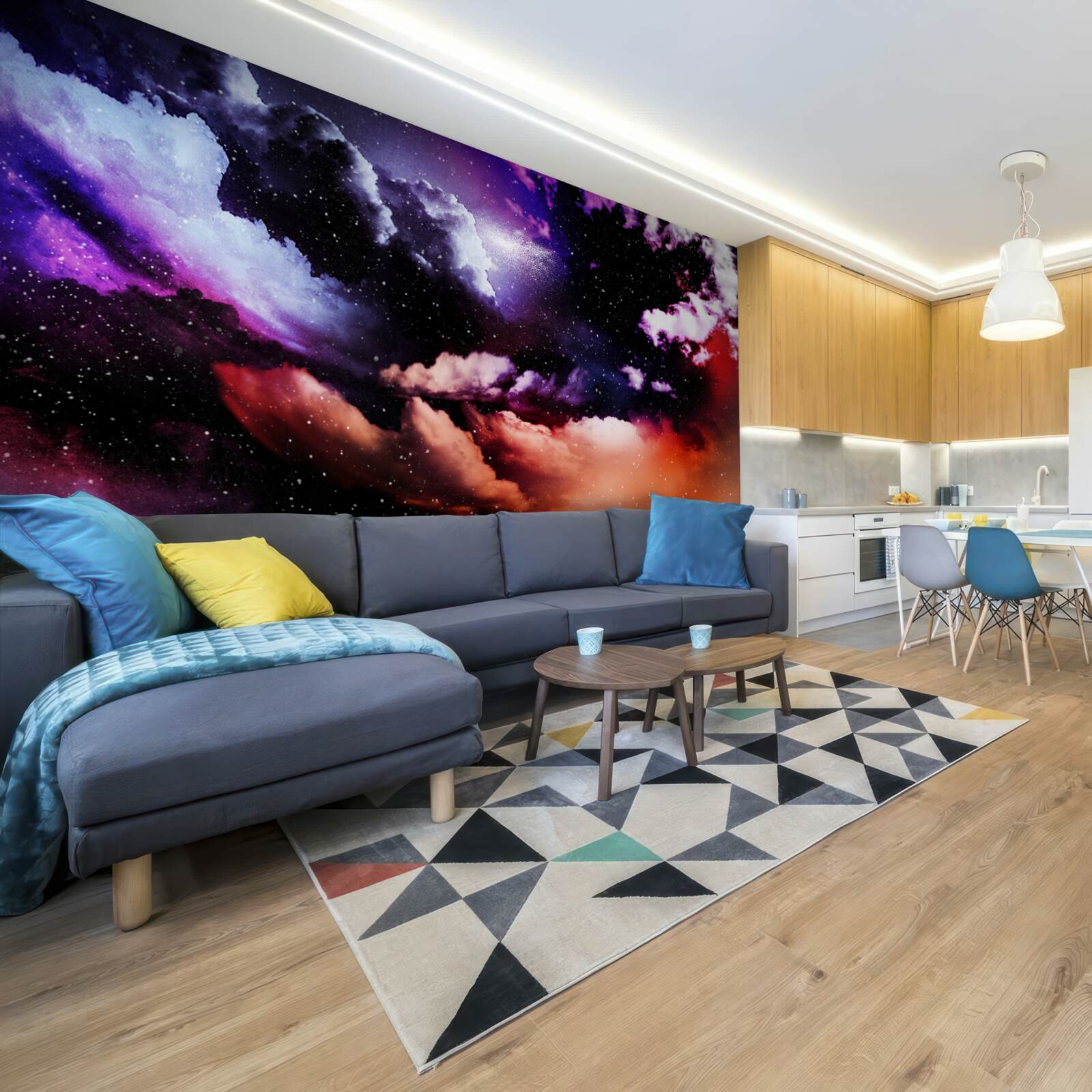 Fototapet cerul captivează cu frumusețea sa