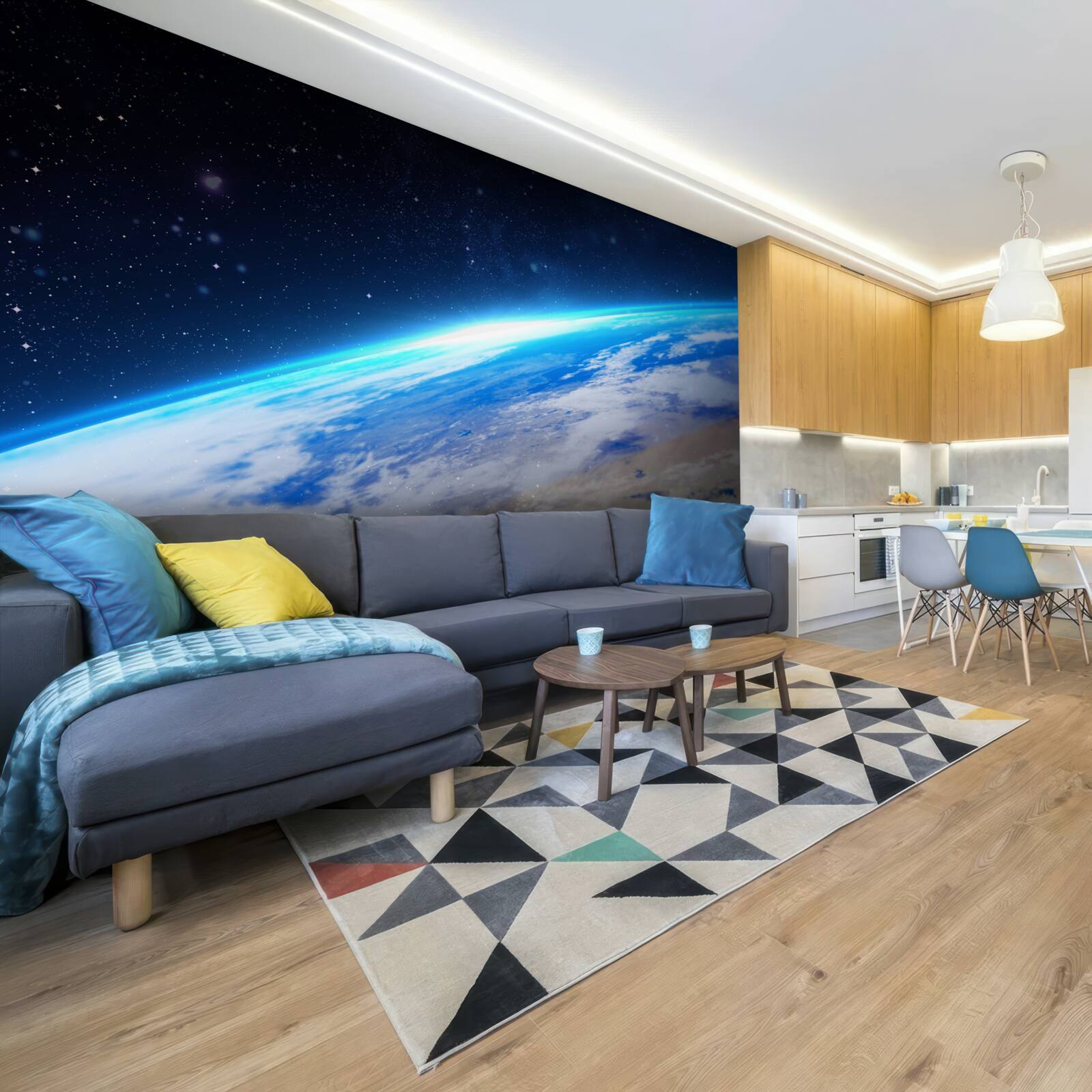 Fototapet suprafața Pământului din spațiu