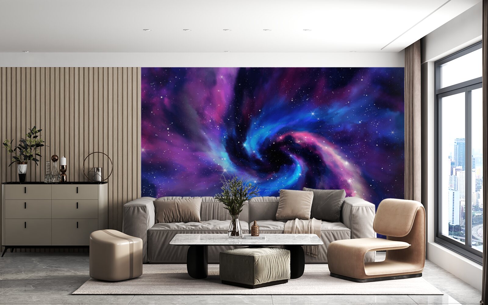 Fototapet nuanțe fascinante de universuri