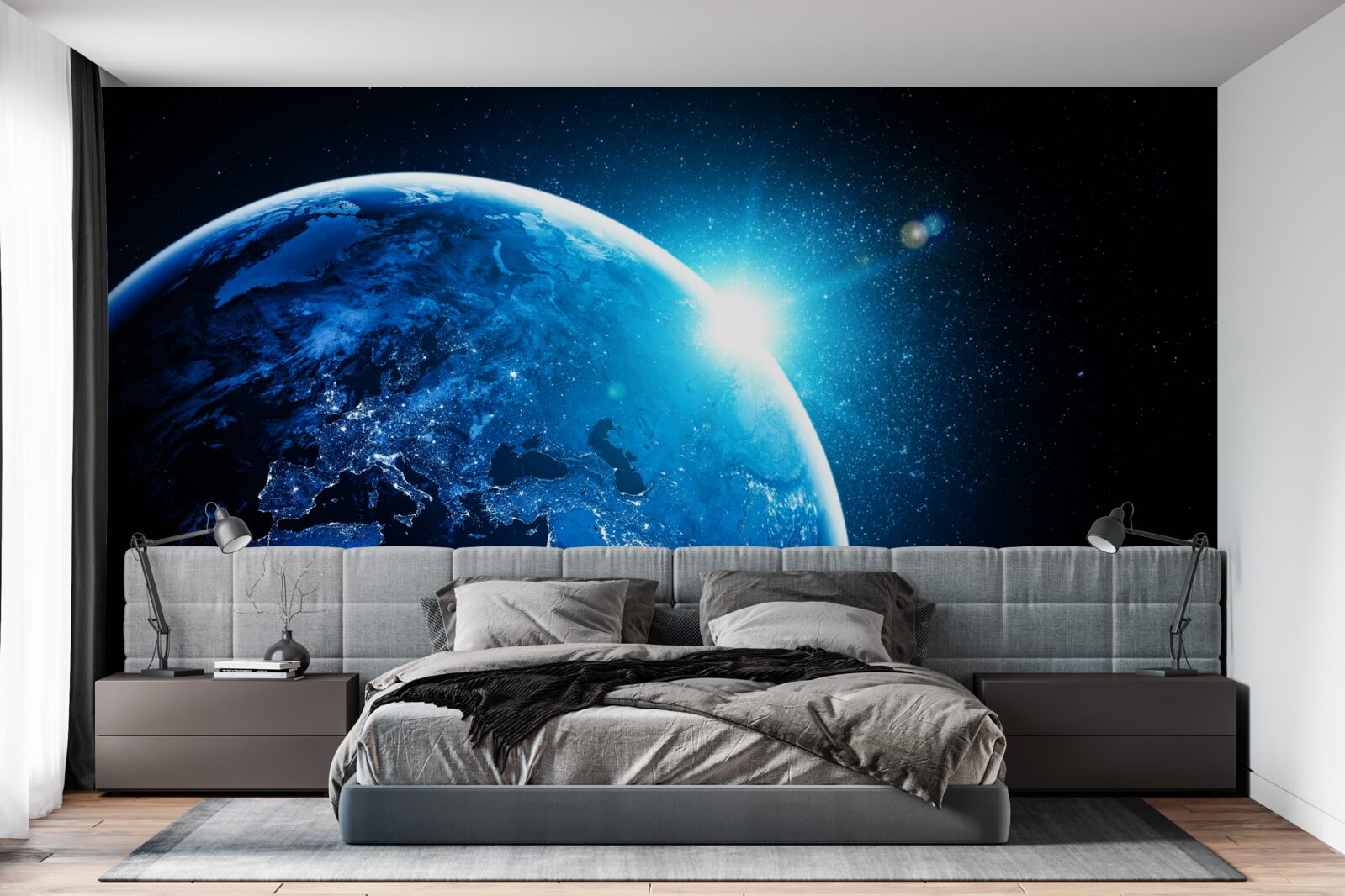 Fototapet o zare rece a învăluit pământul