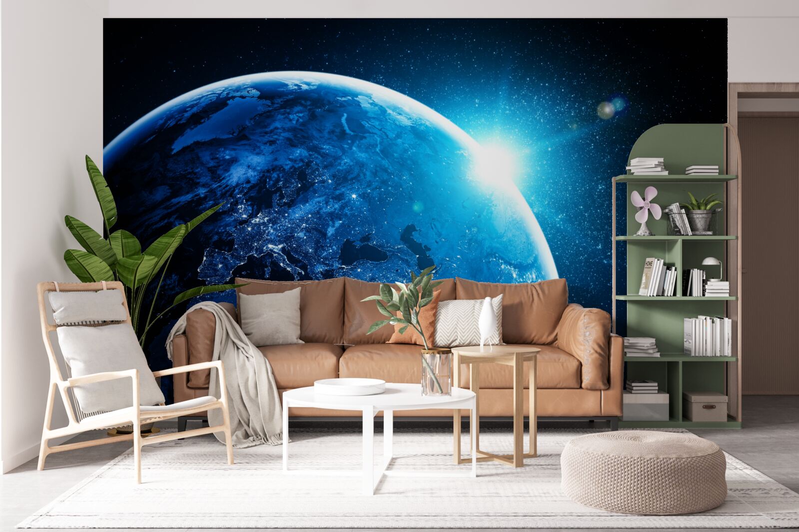 Fototapet o zare rece a învăluit pământul