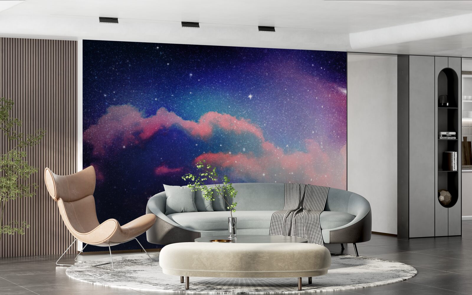 Fototapet stele și jeturi de praf stelar