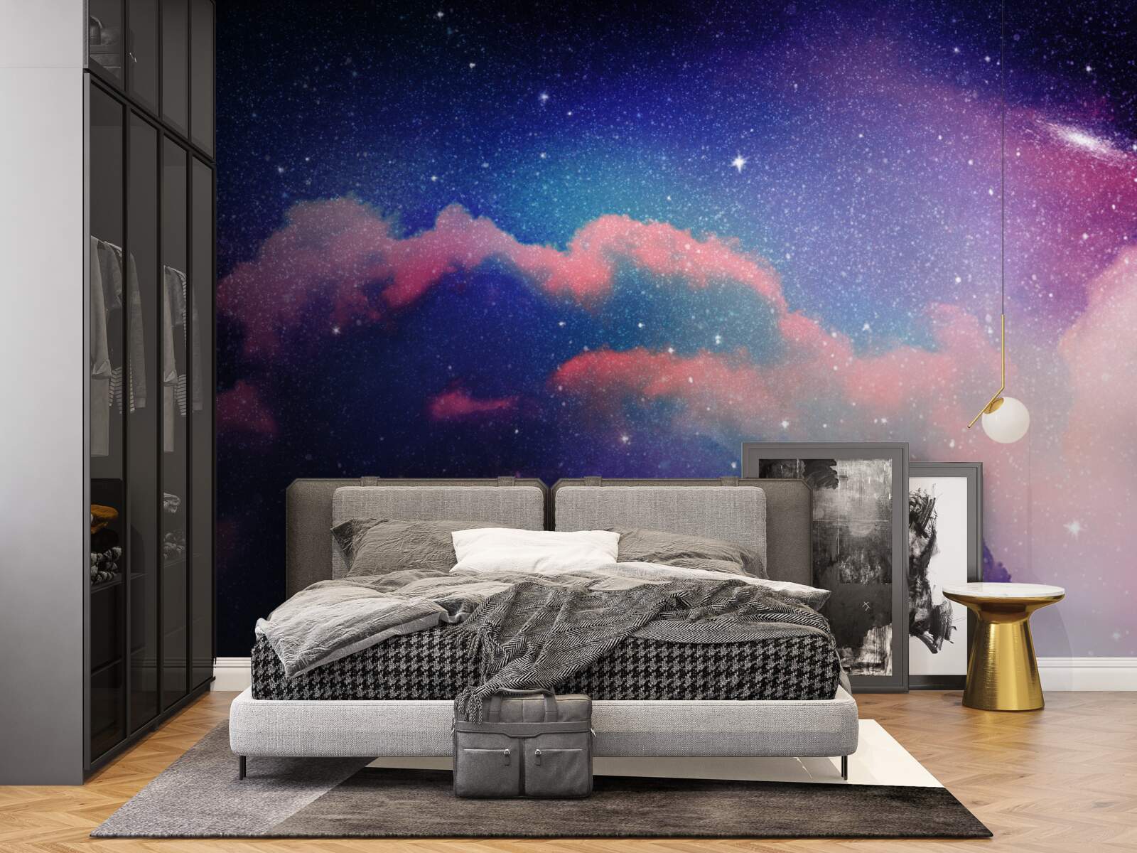 Fototapet stele și jeturi de praf stelar