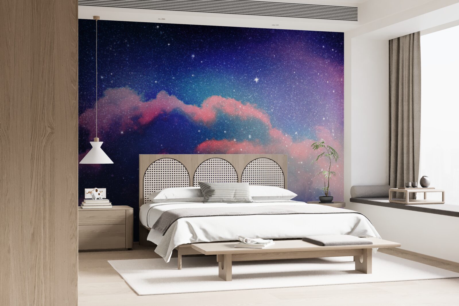 Fototapet stele și jeturi de praf stelar