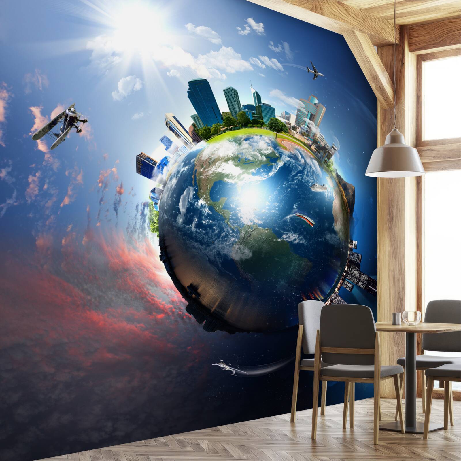 Fototapet glob modernizat