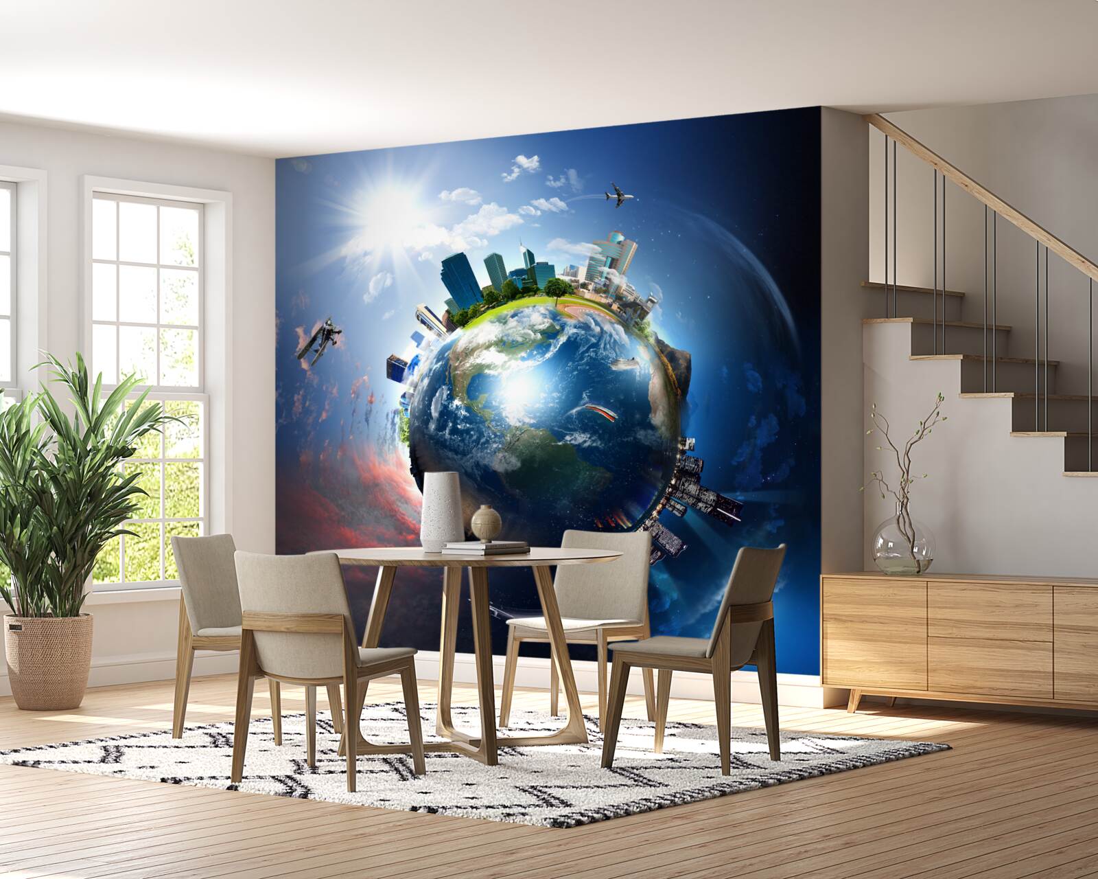 Fototapet glob modernizat