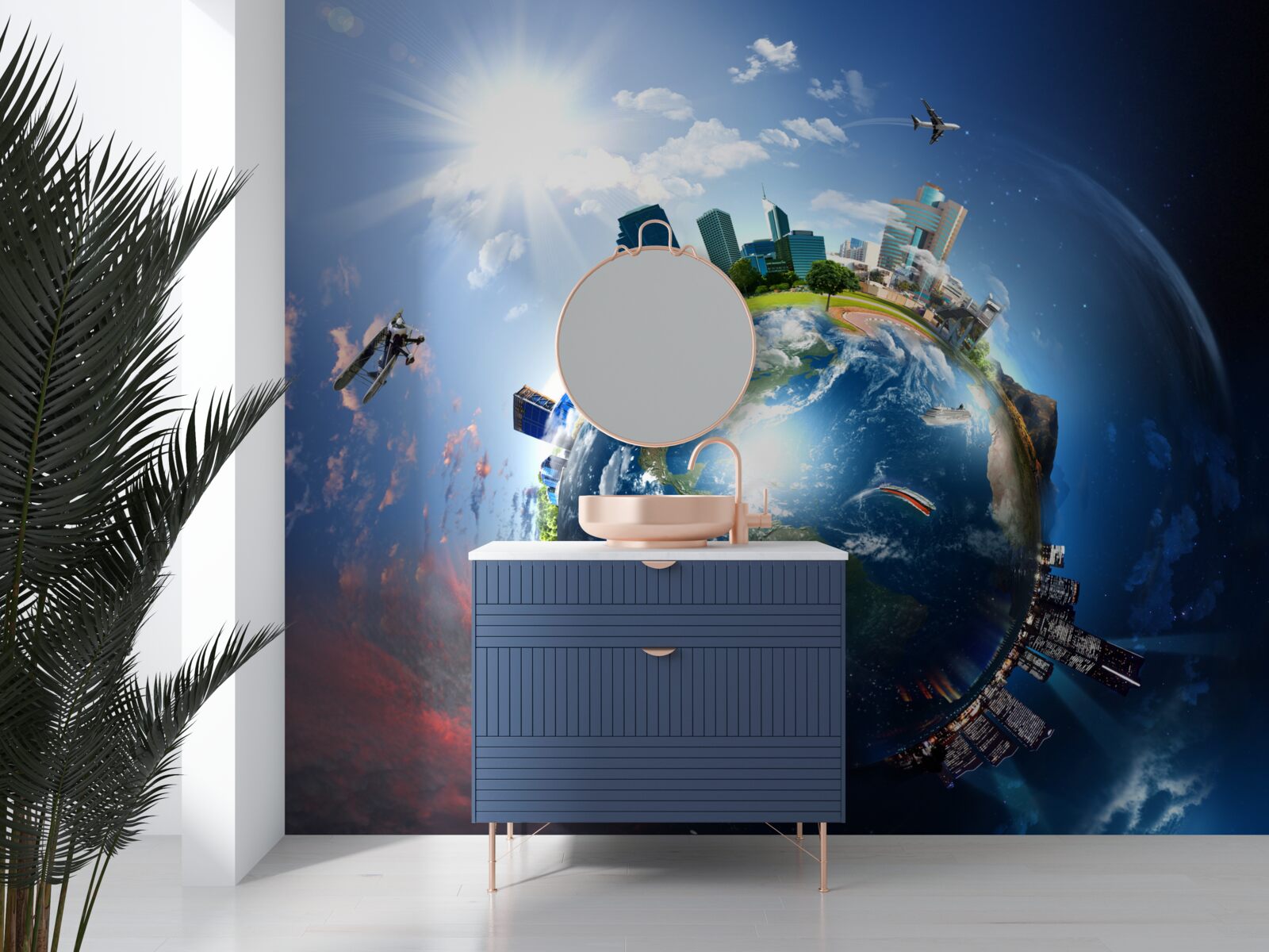 Fototapet glob modernizat