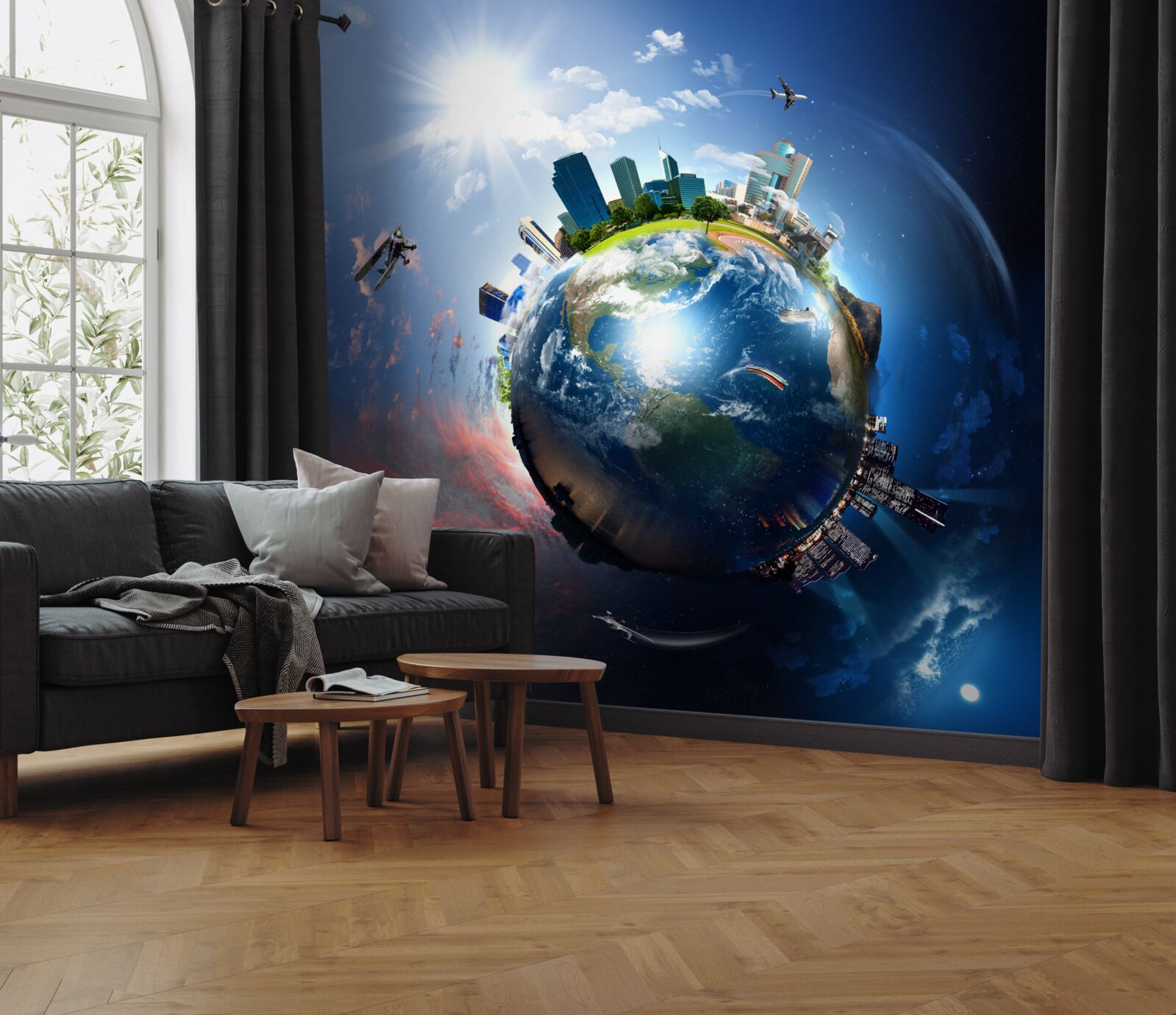 Fototapet glob modernizat