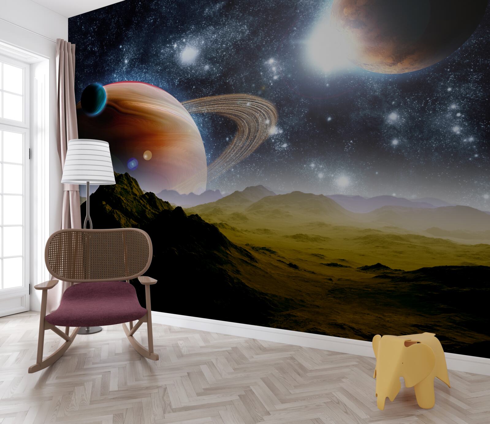 Fototapet spațiu planete